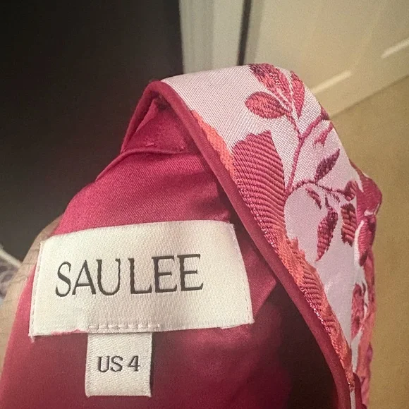 Sau Lee JADA JACQUARD MINI DRESS